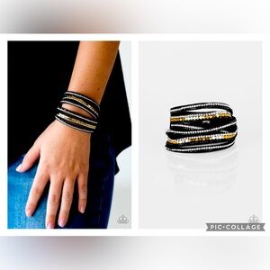 Paparazzi Rock Star Attitude Snap Double Wrap Bracelet